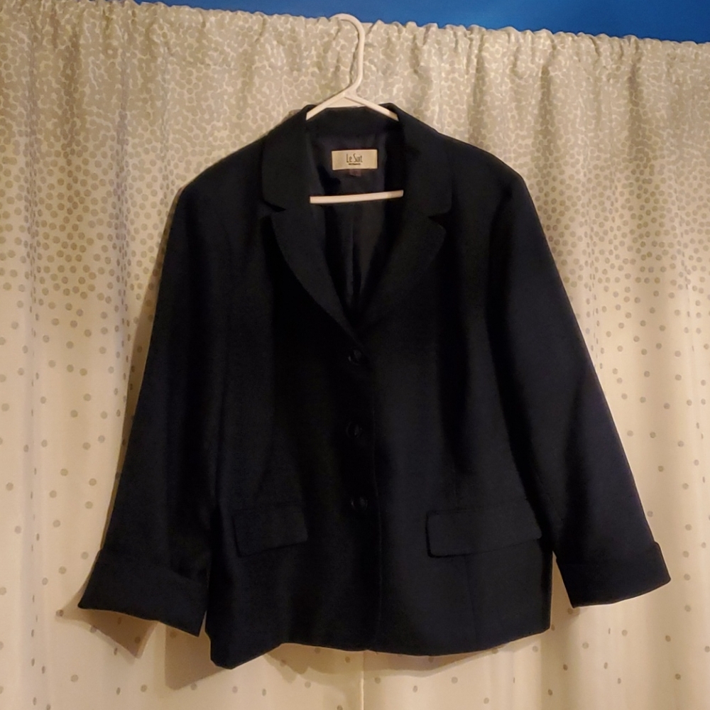 Deep Navy Blue Skirt Suit 22w